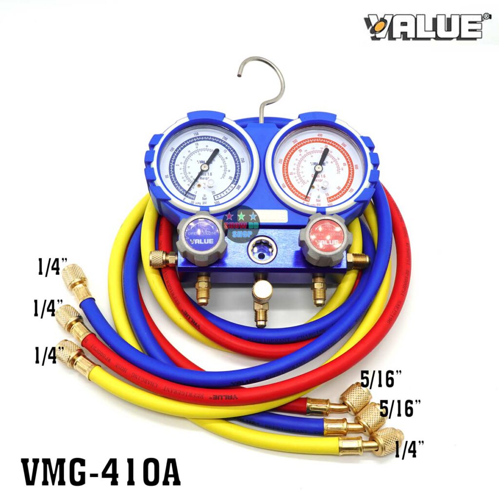 VALUE VTB-5B-I ชุดบานแฟล์ พร้อมเกจ์วัดน้ำยา R410 R32 - เครื่องมือช่าง ...
