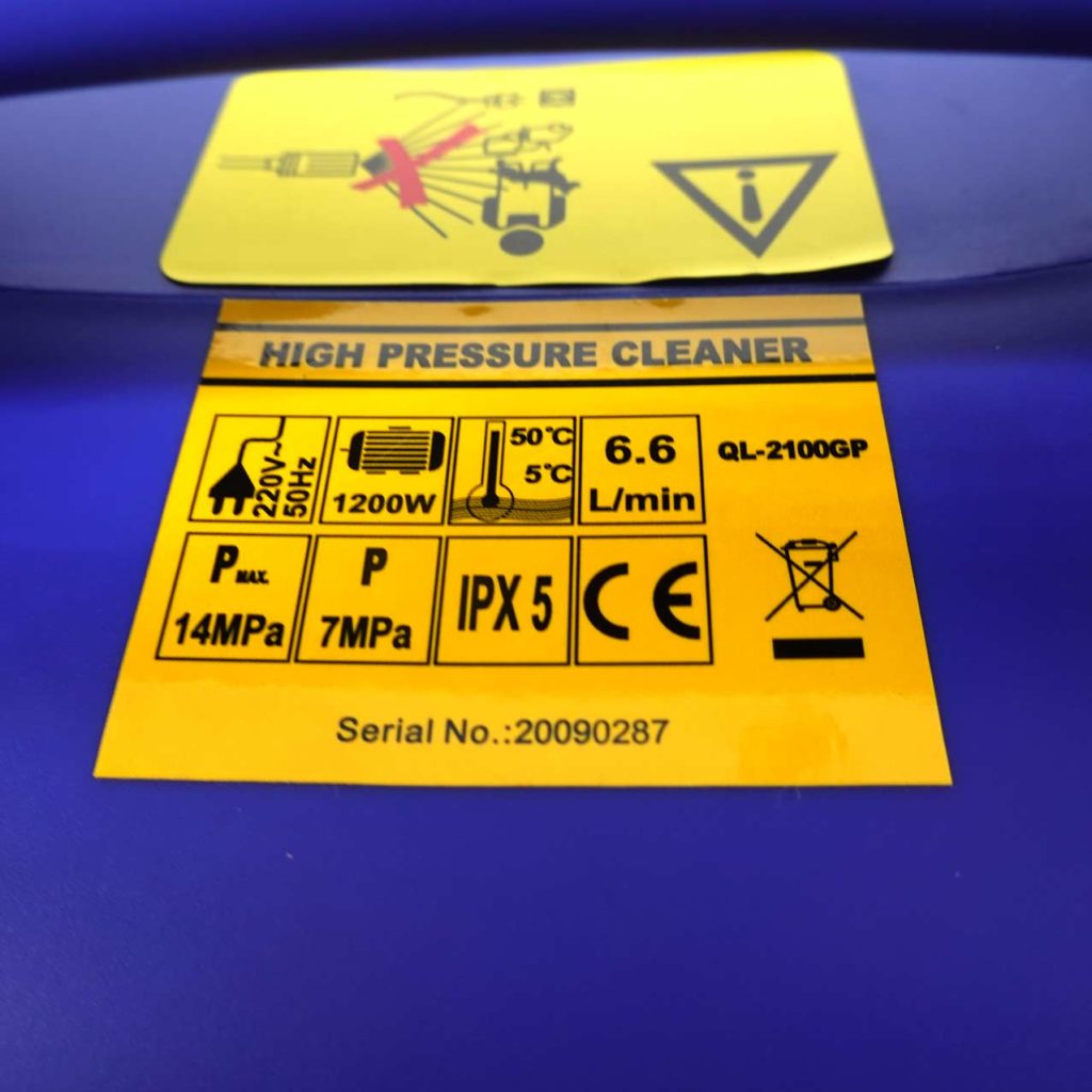 ปั๊มอัดฉีด IMPERIAL QL2100GP น้ำเงิน ล้างแอร์ 5,10เมตร เครื่องมือ